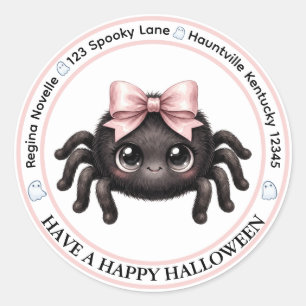 Cute Spider Halloween Address Labels