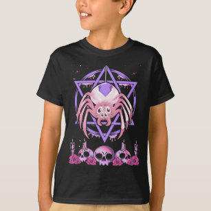 Cute Spider Satan Moon Pastel Goth Kawaii T-Shirt