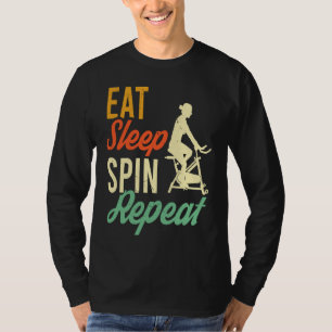 Cute Spin Instructor Spinning Cycle Bike Spinner W T-Shirt