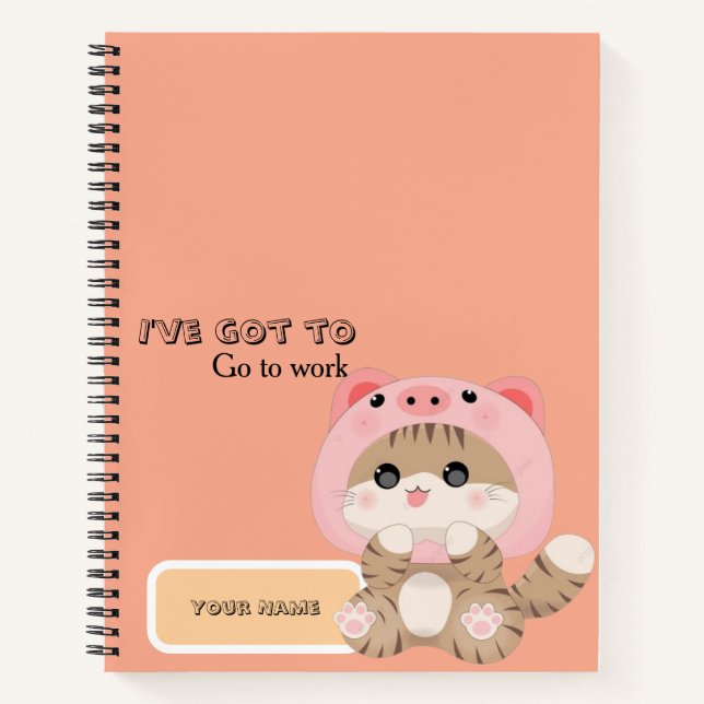Cute Spiral Notebook  (Front)