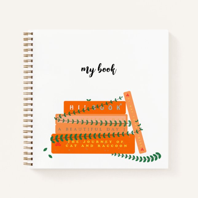 Cute Spiral Notebook | My Book (Front)