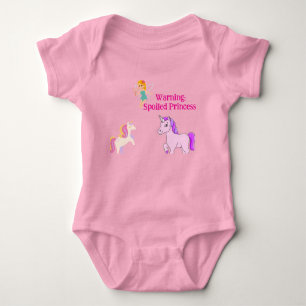 Cute "Spoiled Princess" Baby Girl Bodysuit – Unico