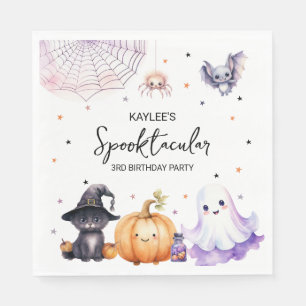 Cute Spooktacular Birthday Party Napkin