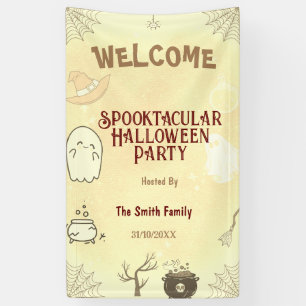 Cute Spooktacular Halloween Party Banner