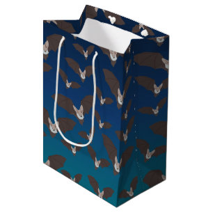 Cute Spooky Bat Pattern   Medium Gift Bag