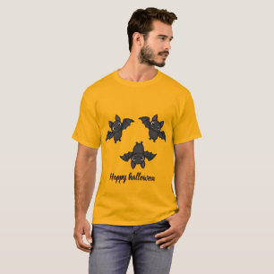 Cute Spooky Bats Happy Halloween Graphic Tee