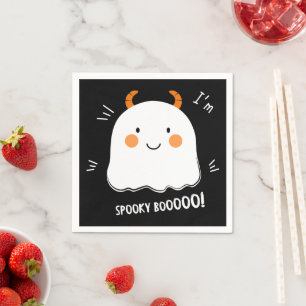 Cute Spooky Boo Demon Ghost Napkin