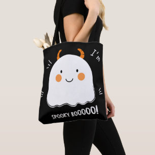 Cute Spooky Boo Demon Ghost Tote Bag