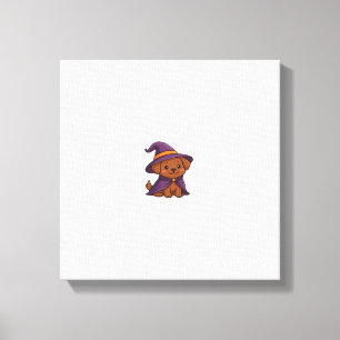 Cute Spooky Dog � Kawaii Halloween Puppy Classic T Canvas Print