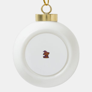 Cute Spooky Dog � Kawaii Halloween Puppy Classic T Ceramic Ball Christmas Ornament