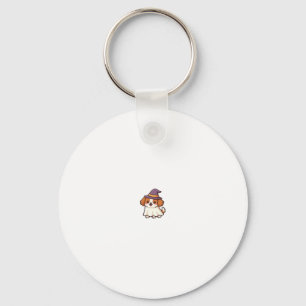 Cute Spooky Dog � Kawaii Halloween Puppy Classic T Key Ring