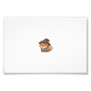 Cute Spooky Dog � Kawaii Halloween Puppy Classic T Photo Print