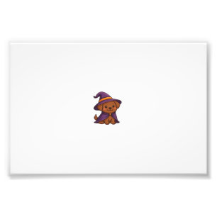 Cute Spooky Dog � Kawaii Halloween Puppy Classic T Photo Print