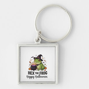 Cute Spooky frog Seasonal Illustration keychain