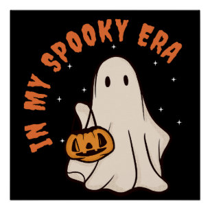 Cute Spooky Ghost Era Poster