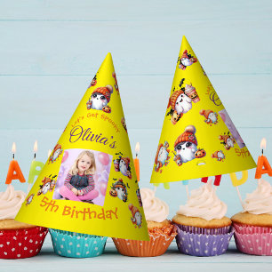 Cute Spooky Ghost Halloween Birthday Photo Party Hat