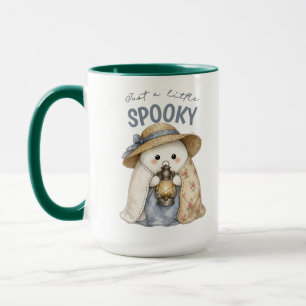 Cute Spooky Ghost Lantern Halloween Cottagecore Mug