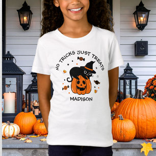 Cute Spooky Halloween Black and Orange T-Shirt