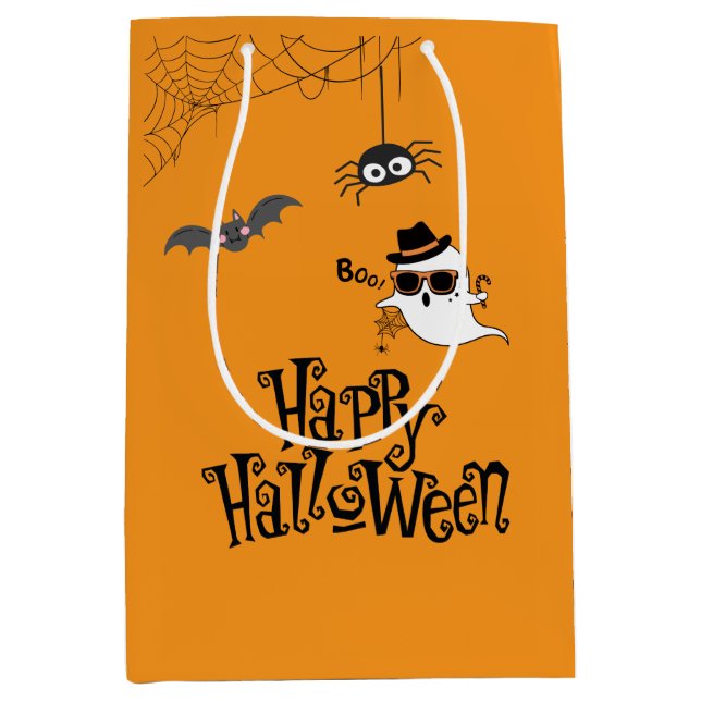 Cute & Spooky Halloween  Medium Gift Bag (Front)
