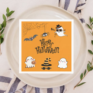 Cute & Spooky Halloween Party Napkins