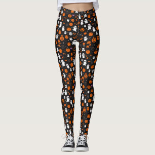 Cute Spooky Halloween Pattern Leggings