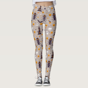 Cute Spooky Halloween Pattern Leggings