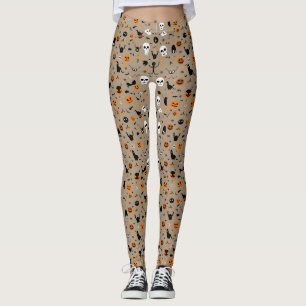 Cute Spooky Halloween Pattern Leggings