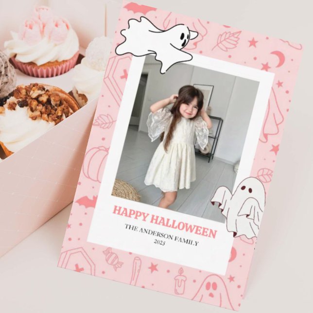 Cute Spooky Halloween Photo Card (Creator Uploaded)