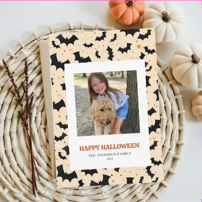 Cute Spooky Halloween Photo Card (Creator Uploaded)