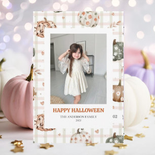Cute Spooky Halloween Photo Card