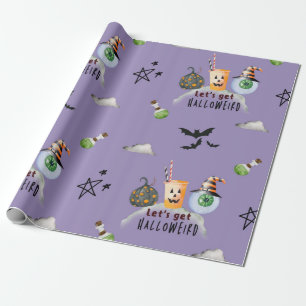 Cute Spooky Lets get Halloweird Trick or Treat Wrapping Paper