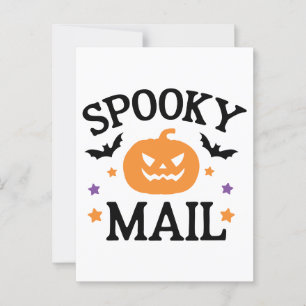 Cute Spooky Mail Halloween Mail Seal Postcard