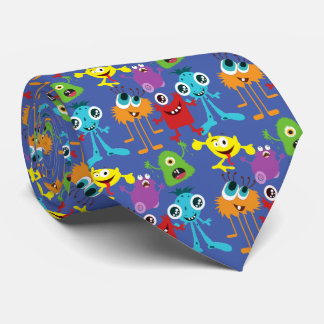 Cute Spooky Monsters | Halloween Tie
