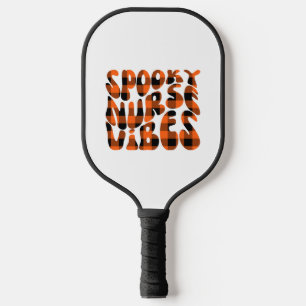 Cute Spooky Nurse Halloween Pickleball Paddle