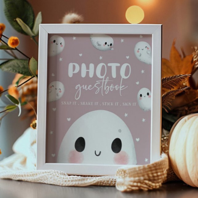 Cute Spooky One Halloween Guestbook Poster (Creator Uploaded)