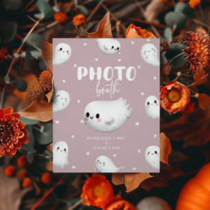Cute Spooky One Halloween Photo Booth Sign