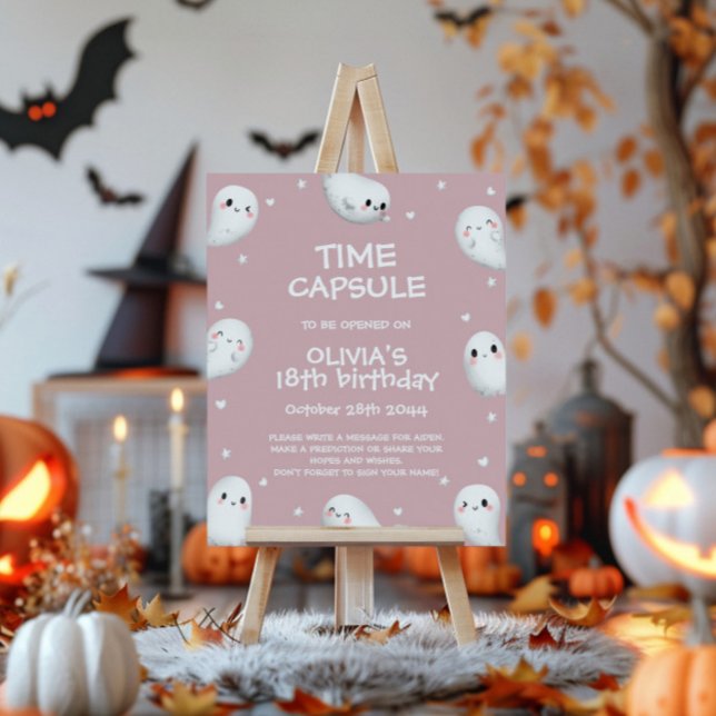Cute Spooky One Halloween Time Capsule Sign (Creator Uploaded)