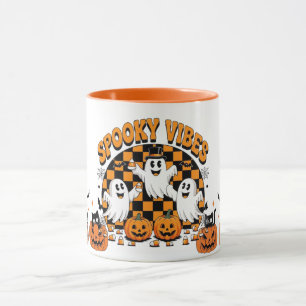 Cute Spooky orange Halloween Coffee Cup