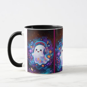 Cute Spooky Pink Halloween Coffee Cup