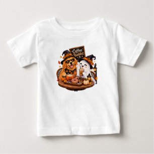Cute Spooky Pumpkin Spice Latte Halloween T-Shirt