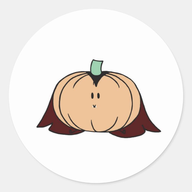 Cute Spooky Pumpkin Sticker (Front)