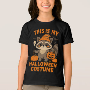 Cute Spooky Racoon Halloween For Spooky Season Tri-Blend Shirt
