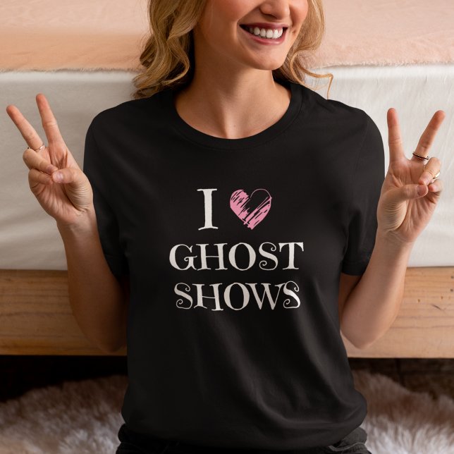 Cute Spooky Season Ghost Shows Black Halloween Tri-Blend Shirt (Creator Uploaded)