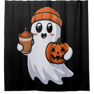 Cute spooky shower curtain