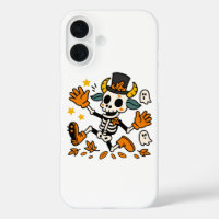 Cute Spooky Skeleton Goat with Top Hat