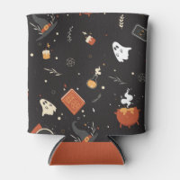 Cute Spooky Whimsical Halloween Pattern Background