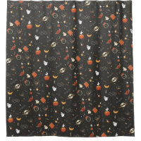 Cute Spooky Whimsical Halloween Pattern Background