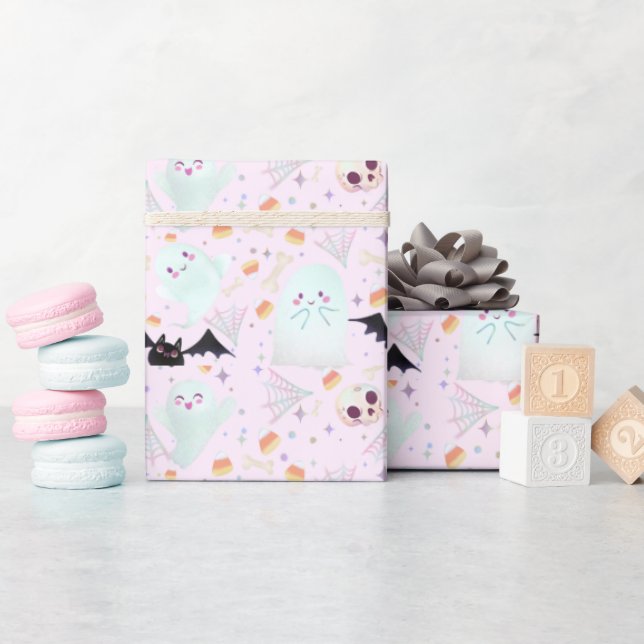 cute spooky wrapping paper (Baby Shower)
