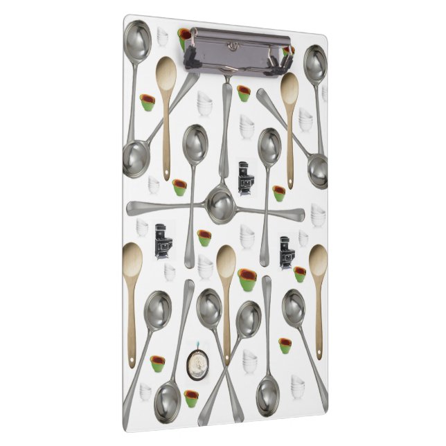 Cute Spoons Wooden Spoons Clipboard  (Right)