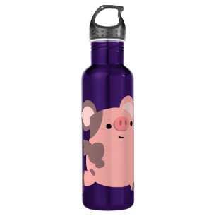 Cute Sporty Cartoon Pig 710 Ml Water Bottle